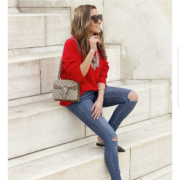 Mixed Blues Sweater Top - Picture 3 of 7